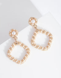 Mini Pearl Wrap Drop Earrings - link has visual effect only
