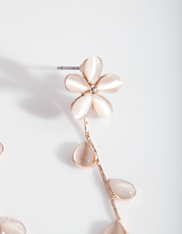 Effy 1/2 CT. T.W. Diamond & Genuine Pink Morganite 14K Rose Gold Drop  Earrings - JCPenney