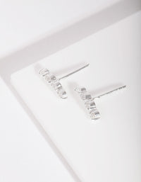 Sterling Silver Diamante Crawler Earrings - link has visual effect only