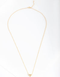 Gold Plated Sterling Silver Micro Heart Necklace - link has visual effect only