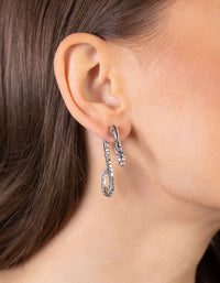 Silver Dragon Hoop Earrings - link has visual effect only