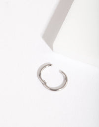 Rhodium 5mm Micro Clicker Earring - link has visual effect only