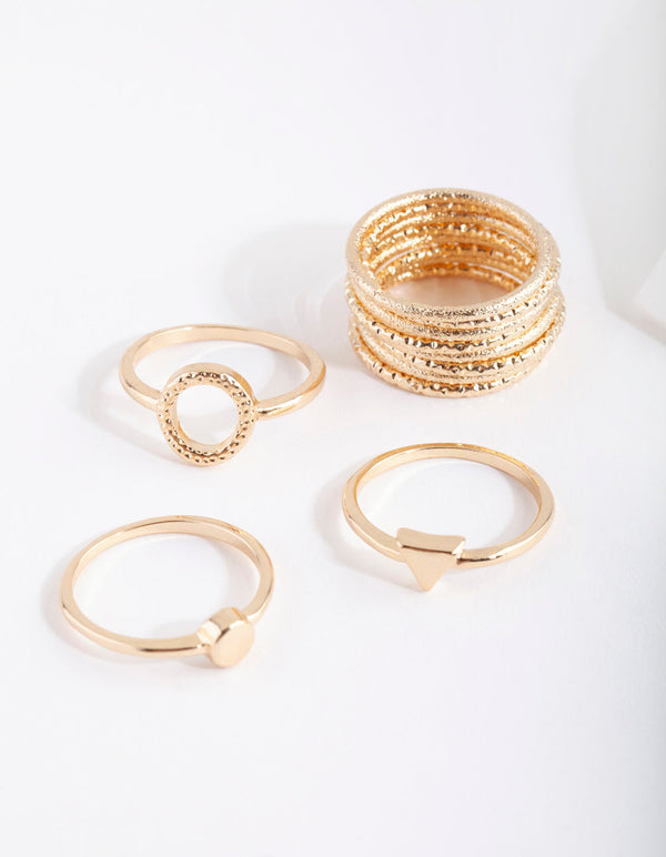 Gold Diacut Ring 11-Pack