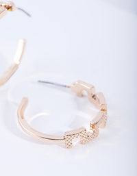Gold Pharaoh Hoop Earrings - link has visual effect only