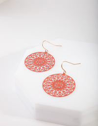 Gold Filigree Drop Earrings - link has visual effect only