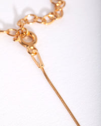 Gold Plated Sterling Silver Snake Chain 38cm Necklace - link has visual effect only