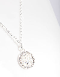 Sterling Silver Cubic Zirconia Tree Of Life Necklace - link has visual effect only
