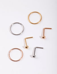 Metallic Dome Nose Stud 6-Pack - link has visual effect only