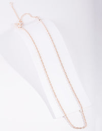 Rose Gold Plated Thin Necklace - link has visual effect only