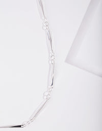 Silver Plated Long Necklace - link has visual effect only