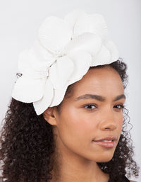 White Large Petal Headband - link has visual effect only