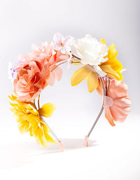 Multi Colour Large Flower Headband - link has visual effect only