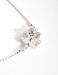 Silver Crystal Flower Bracelet Pack - link has visual effect only