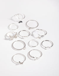 Silver Butterfly Wrap Rings - link has visual effect only