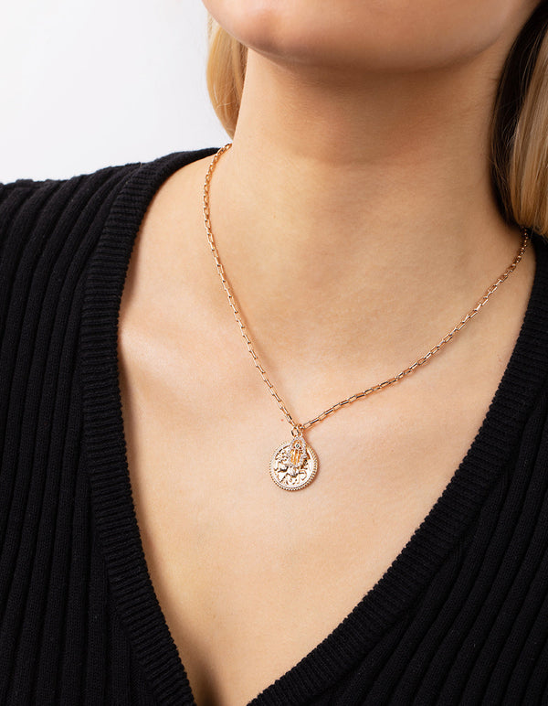 Necklace Hamsa Hand | Crystal ( White ) – Elli Jewelry