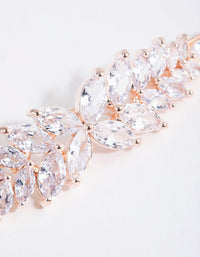 Rose Gold Cubic Zirconia Multi Laurel Clip - link has visual effect only