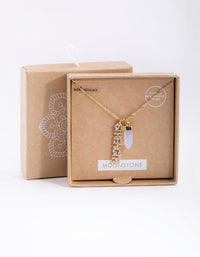 Gold Strength Moonstone Necklace - link has visual effect only