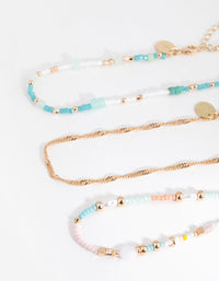 Gold Bead & Pearl Choker Pack - link has visual effect only