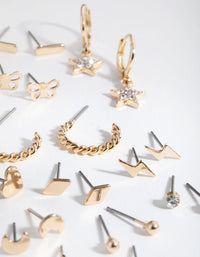 Gold Butterfly Celestial 16-Pack Earring - link has visual effect only