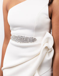 Embossed Crystal Beaded Sash - link has visual effect only