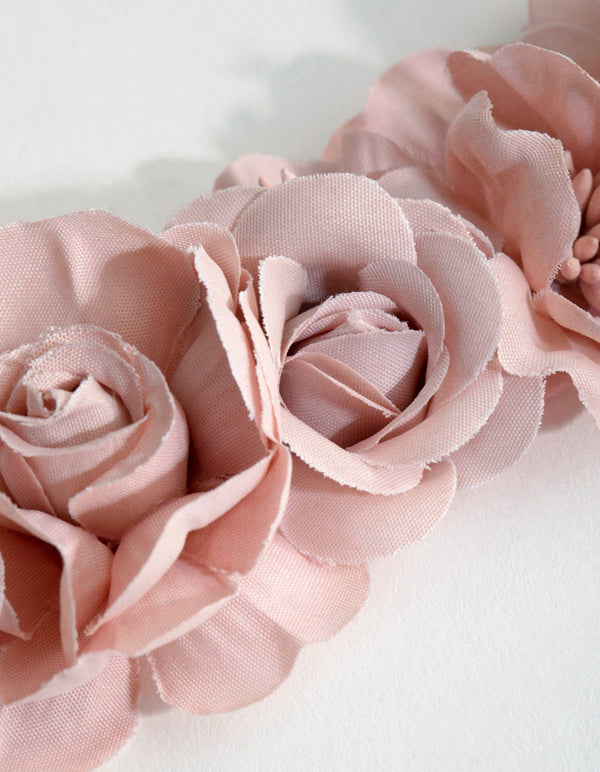 Blush Flower Bunch Sash