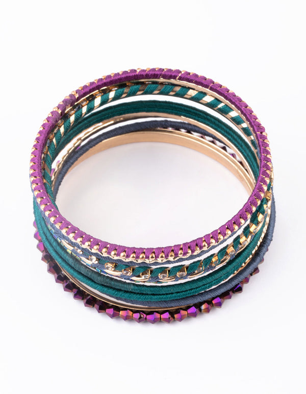 Gold Midnight Mixed Bangle Pack