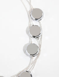 Silver Layered Station Necklace - link has visual effect only