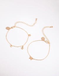 Gold Butterfly Bracelet Set - link has visual effect only