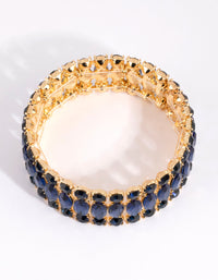 Gold Marquise Station Bracelet - link has visual effect only