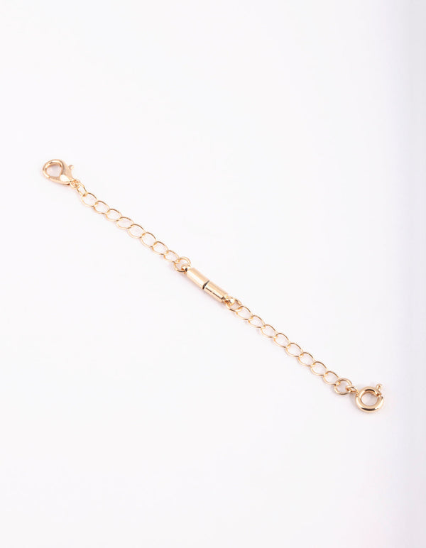 Chain Extenders For Necklace 14K Solid Yellow White Rose Gold Extension  Chain 3" | eBay