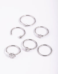 Surgical Steel Femme Nose Studs - link has visual effect only