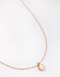 Rose Gold Teardrop Necklace - link has visual effect only