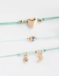 Green Celestial Freindship Bracelet Pack - link has visual effect only