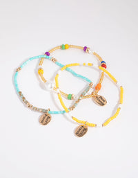 Bright Beaded Friendship Bracelet Pack - link has visual effect only