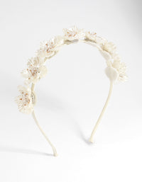 Flower & Pearl Alice Band - link has visual effect only