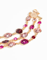 Gold Mixed Marquise Bracelet - link has visual effect only