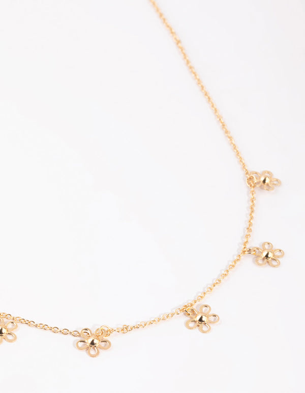 Gold Daisy Garden Necklace