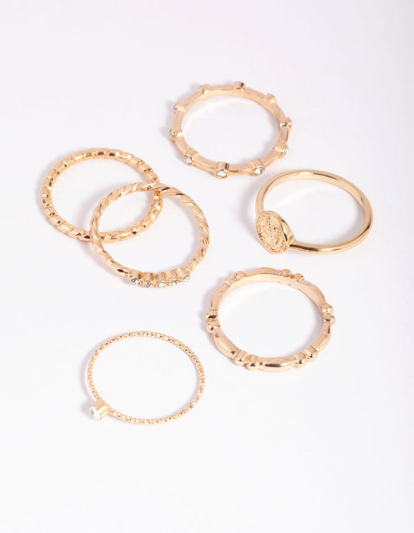 Gold Mini Coin Ring Pack - Lovisa