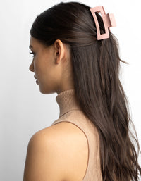 Blush Pink Large Coated Box Claw Clip - link has visual effect only