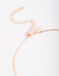 Rose Gold Moon Layered Necklace - link has visual effect only