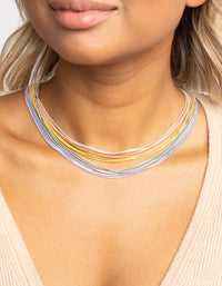 Rainbow Chain Layered Necklace - link has visual effect only