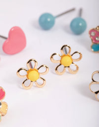 Kids Bright Garden Stud Earring 6-Pack - link has visual effect only