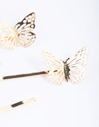 Kids Butterfly Hair Pins - link has visual effect only