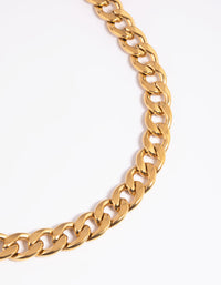 Gold Plated Stainless Steel Chunky Chain Necklace - link has visual effect only
