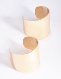 Gold Double Cuff Bangle Bracelet - link has visual effect only