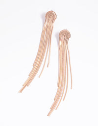 Rose Gold Waterfall Drop Earrings - link has visual effect only