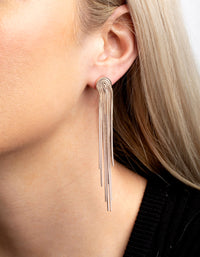 Rose Gold Waterfall Drop Earrings - link has visual effect only