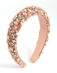 Pink Mixed Stone Headband - link has visual effect only