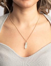 Green Fluorite Shard Necklace - link has visual effect only