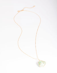 Green Fluorite Cage Statement Necklace - link has visual effect only
